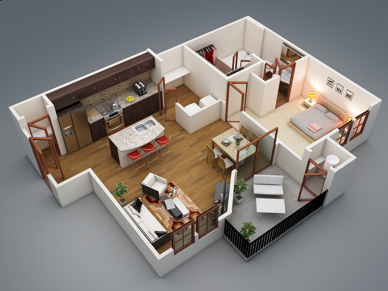 3-One-bedroom-with-balcony