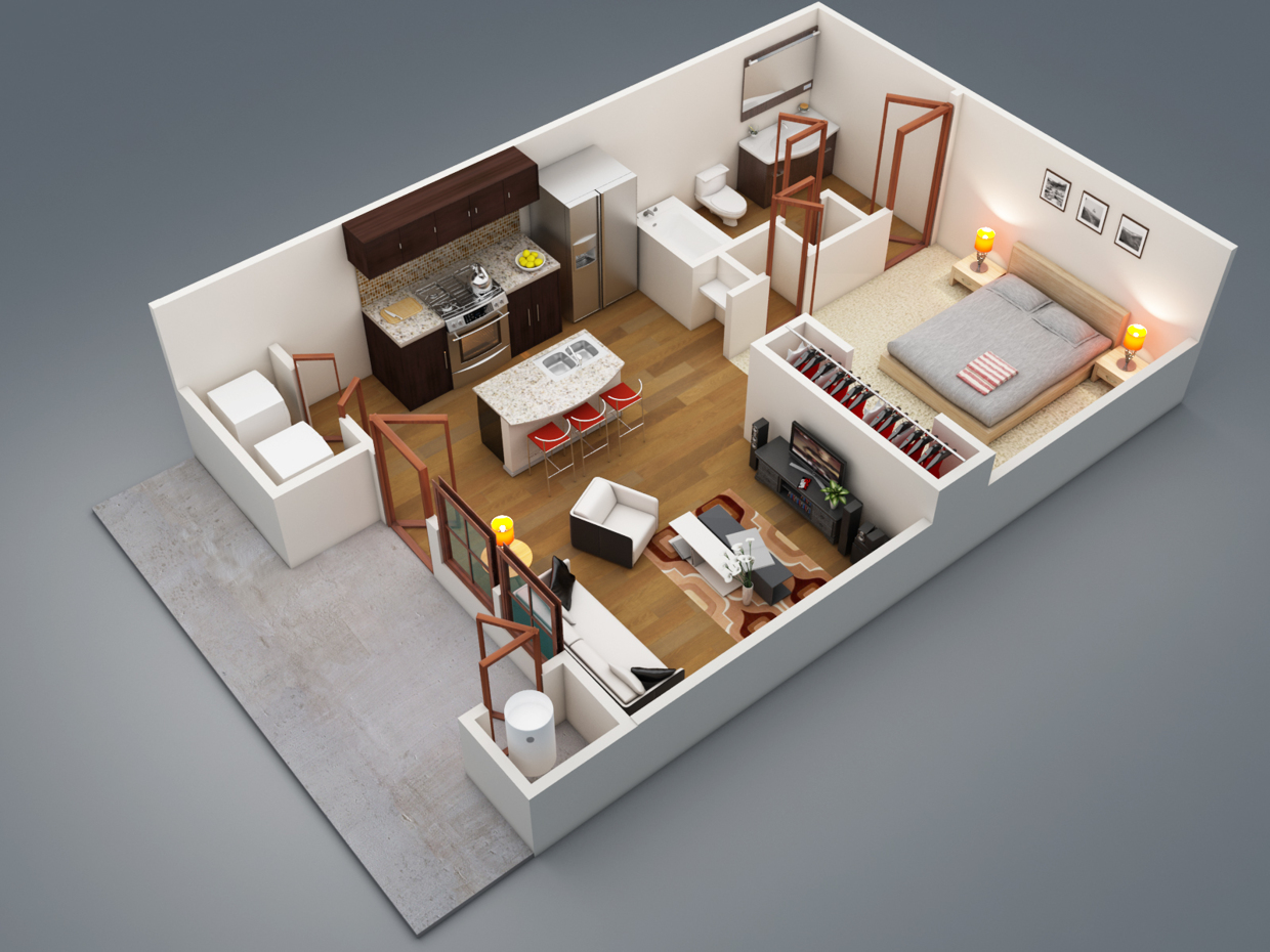 5-1-Bedroom-Apartment-with-Patio
