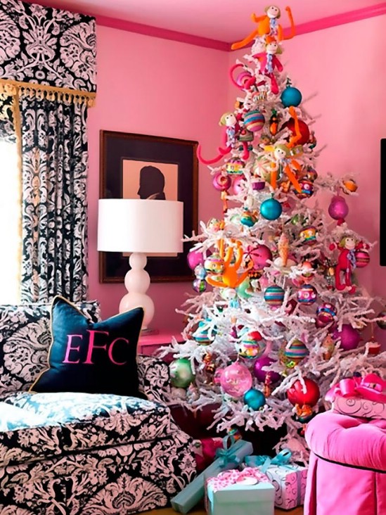 Bold and Colorful - 30 Stunning Ways to Decorate Your Living Room This Christmas