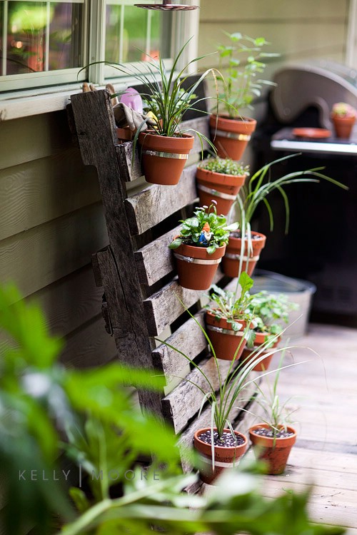 Vertical Pallet Garden - 40 Genius Space-Savvy Small Garden Ideas and Solutions