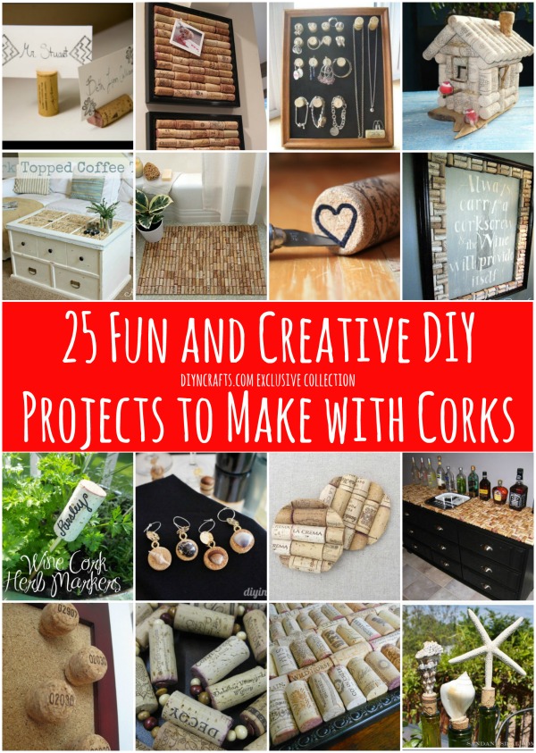 25 Fun and Creative DIY Projects to Make with Corks