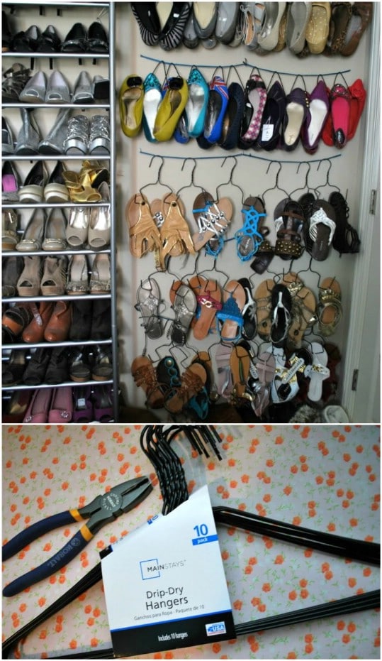 Easy DIY Sandal And Flip Flop Hangers