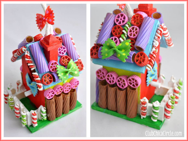 Pasta "gingerbread" house