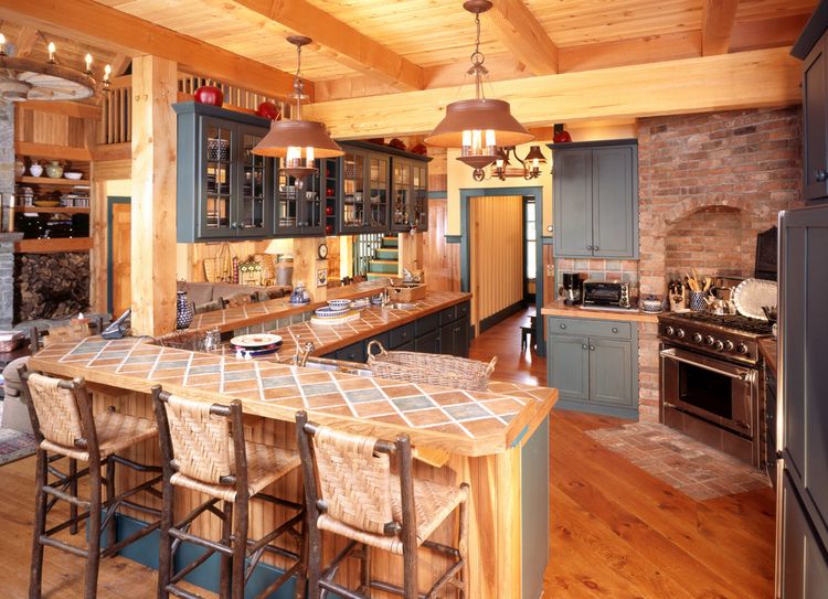 Mountain home kitchen design
