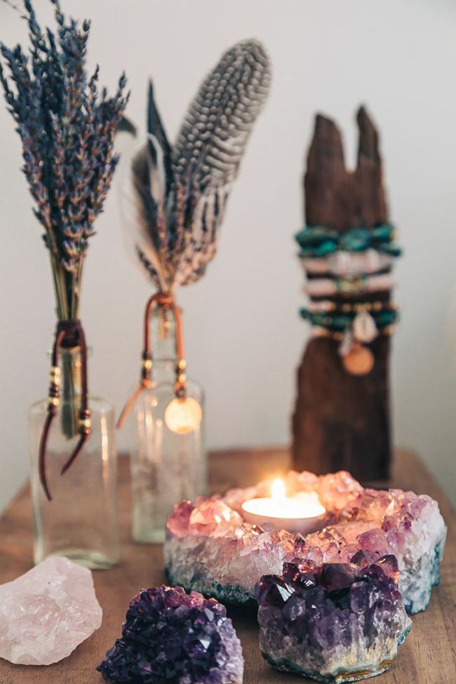 Crystal Pieces for boho decor