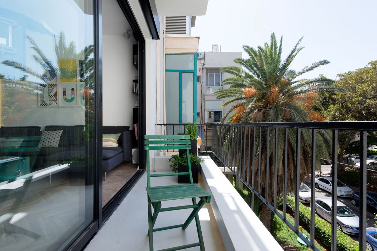 Small apartment remodel in Tel Aviv view from balcony