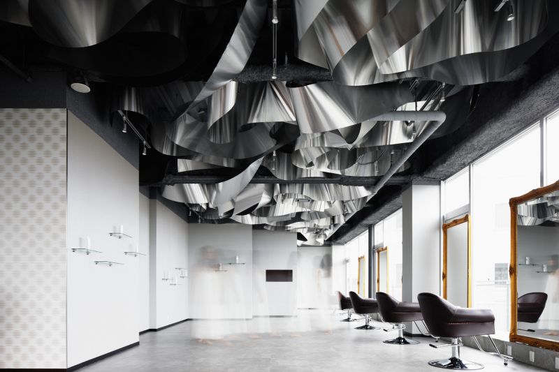 ARKHE Beauty Salon with an impressive ceiling accent