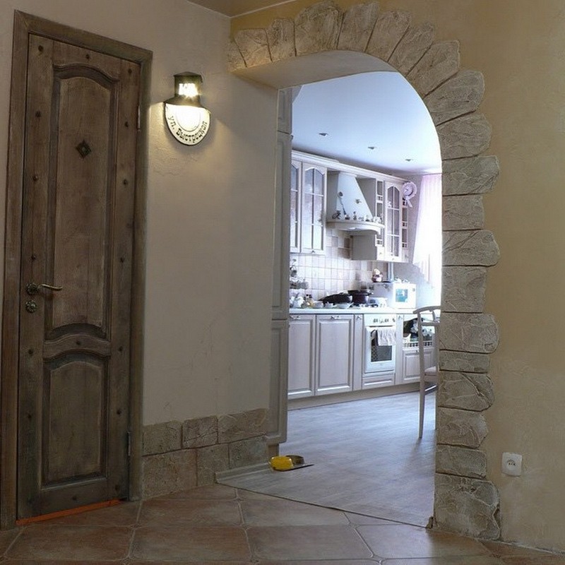 арки вместо двери на кухне