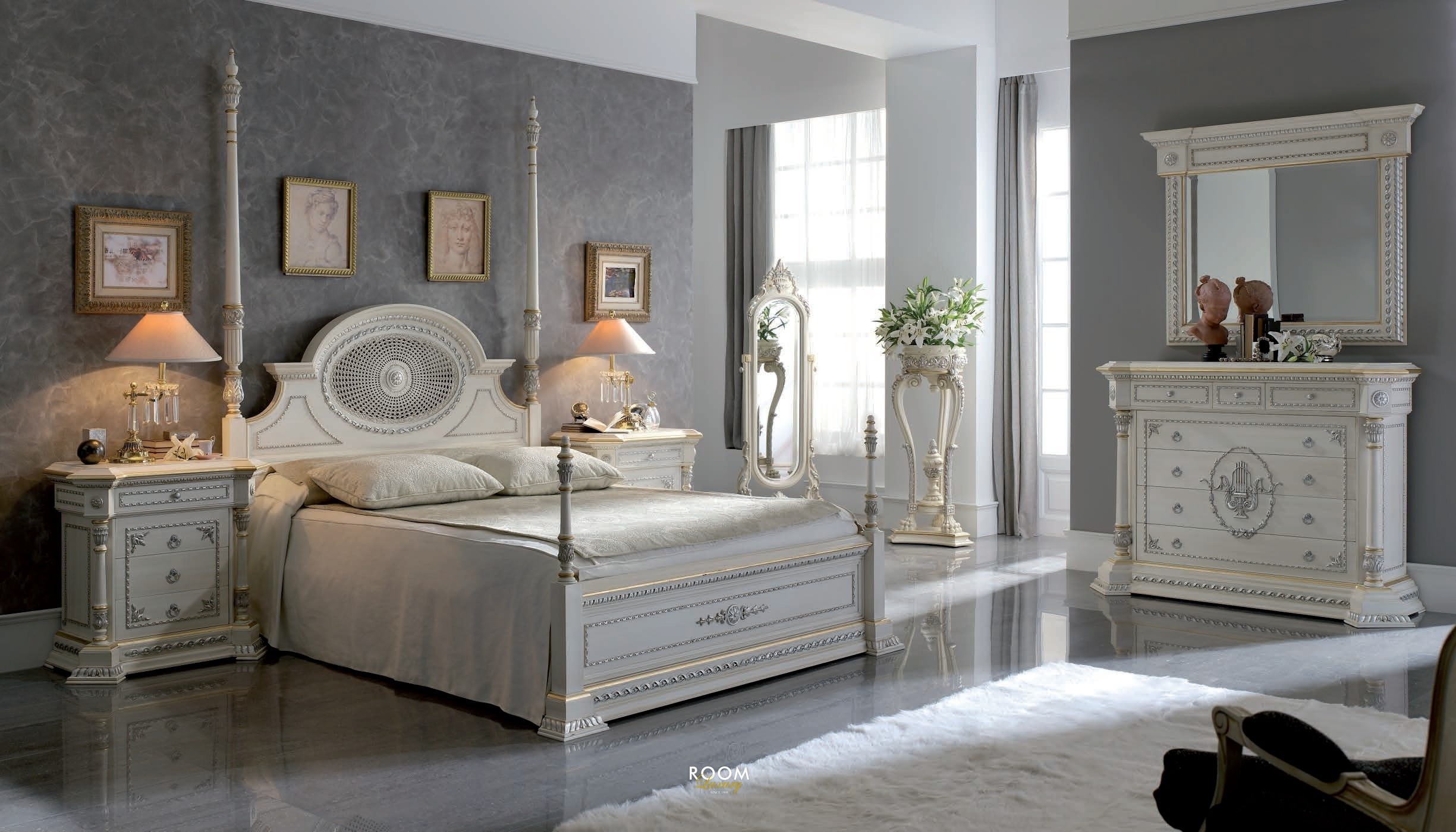 спальня в классическом стиле оформление