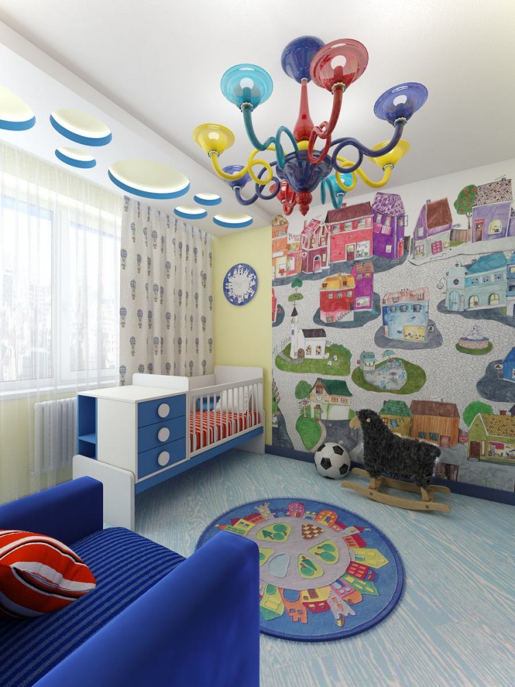 Интерьер детской комнаты после перепланировки двухкомнатной квартиры
