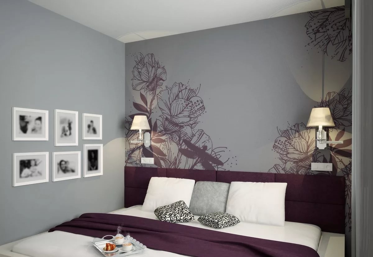 Как украсить комнату с серыми обоями фото