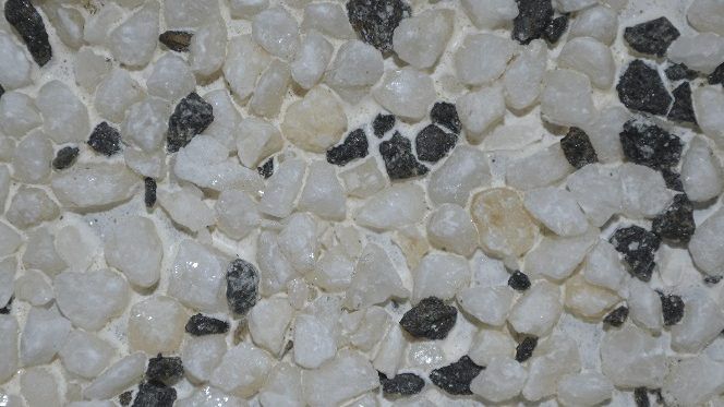 Цементно-стружечные плиты ЦСП с декоративной каменной крошкой, цвет белая береза