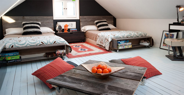 Attic bedroom redesign
