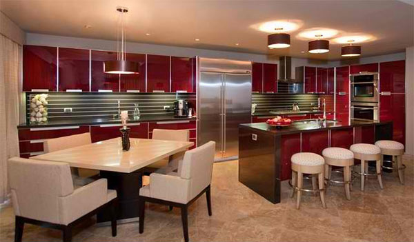 Red Cabinetry