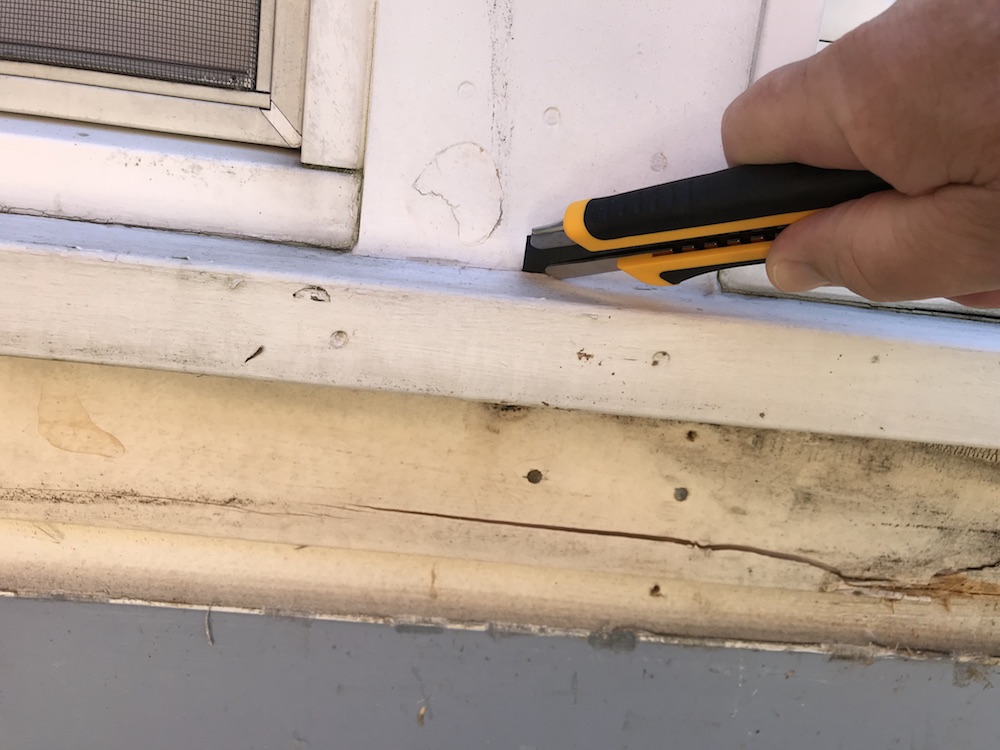 fix a rotted windowsill