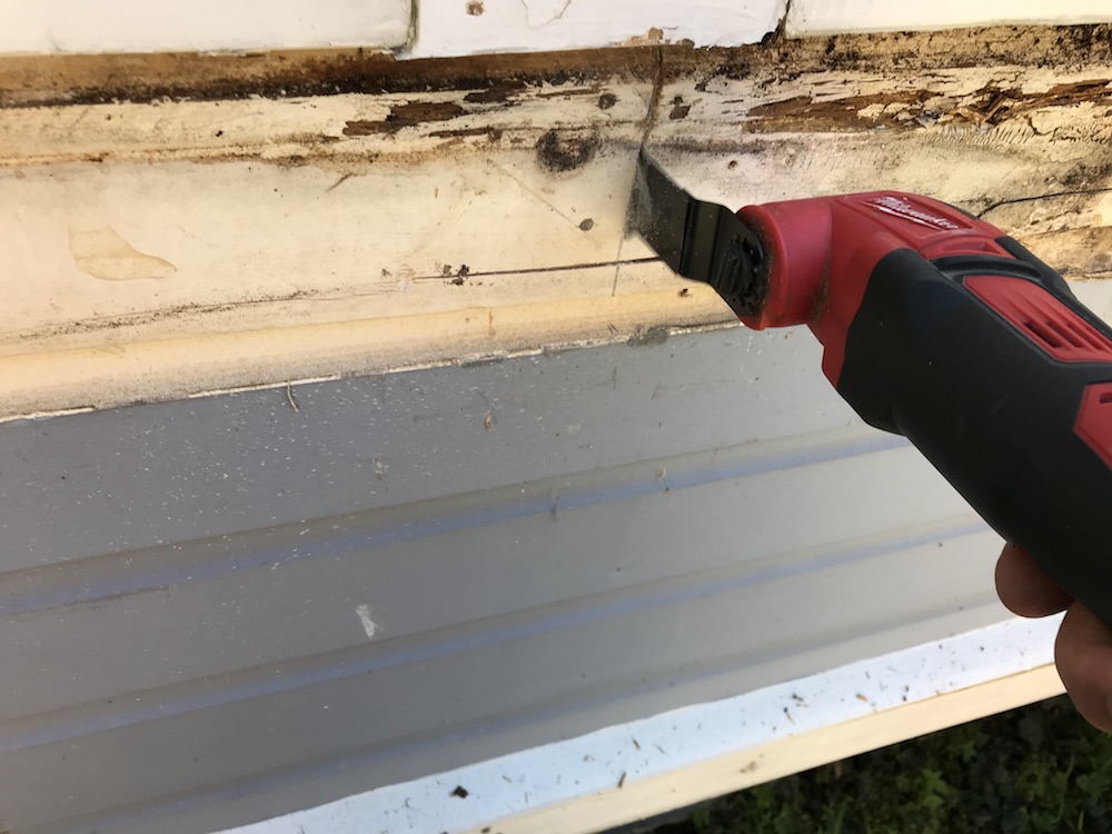 fix a rotted windowsill