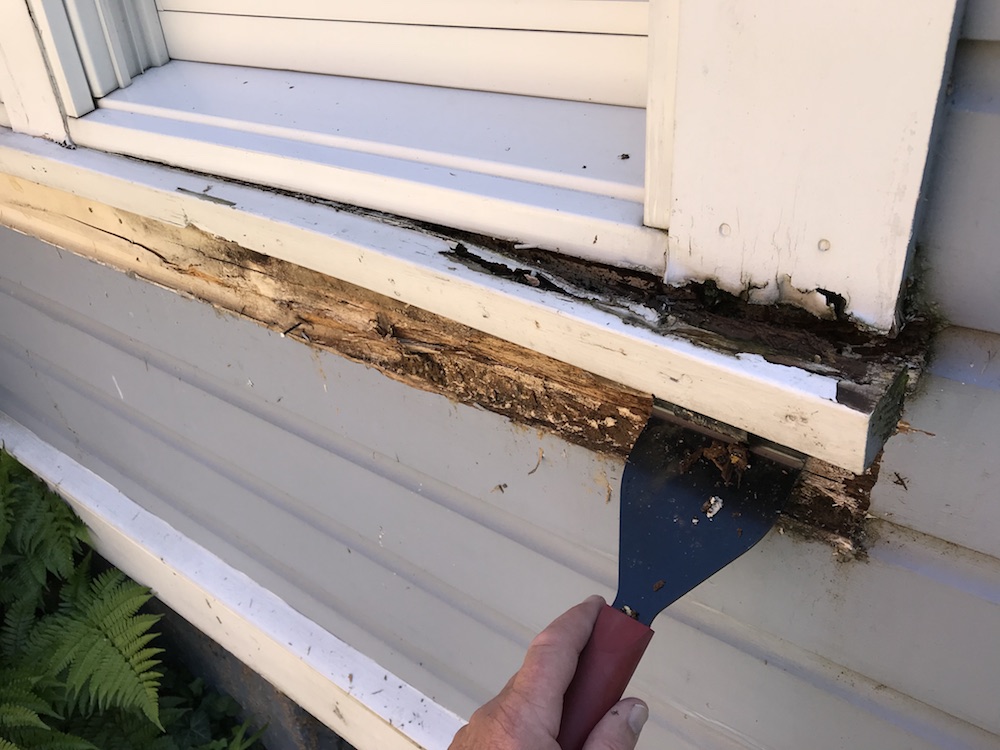 fix a rotted windowsill