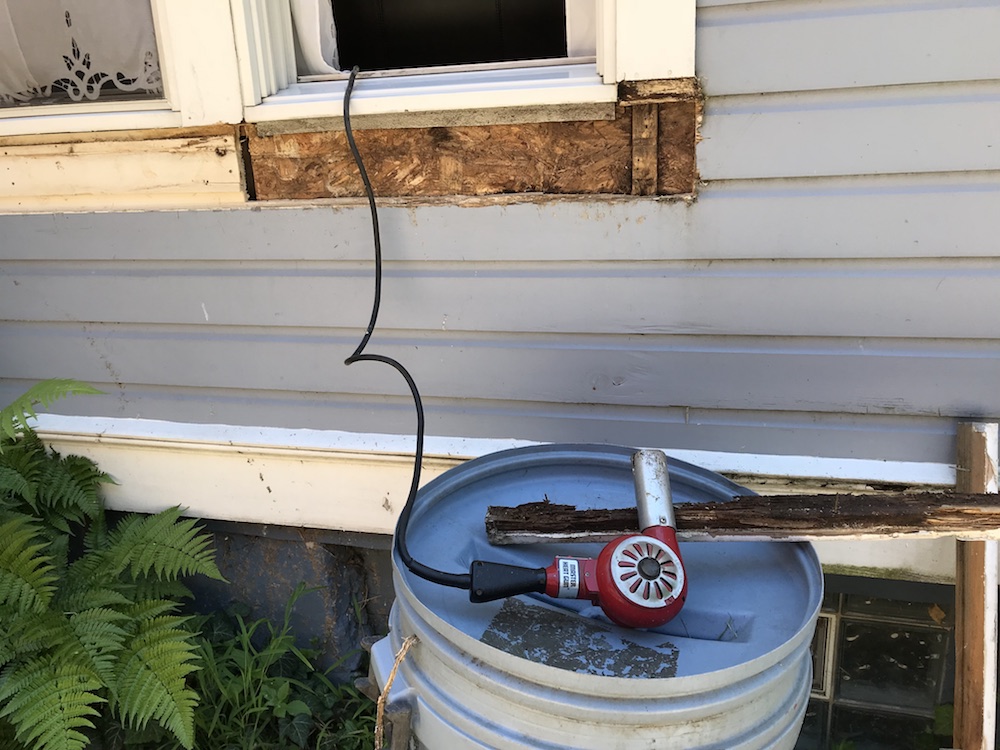 fix a rotted windowsill