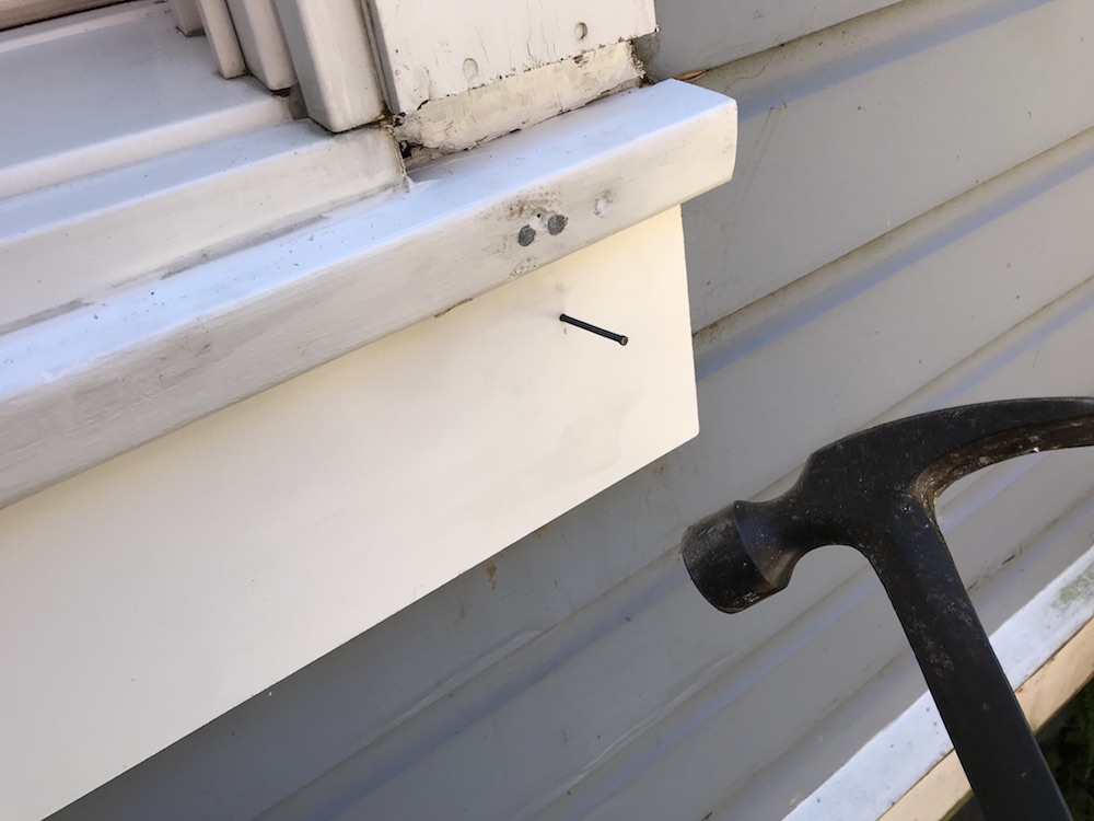 fix a rotted windowsill