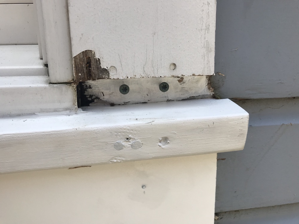 fix a rotted windowsill