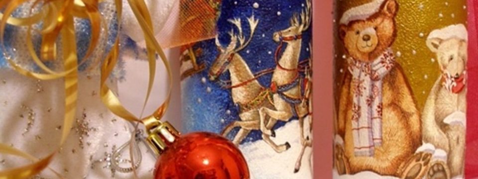 Декупаж бутылки шампанского на Новый 2019 год: мастер-класс