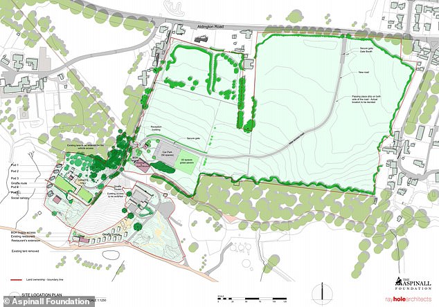 The Reserve also wants to build a new access road from Aldington Road to reach the hotel, as well as a 50-space car park - demands which proved contentious at Folkestone and Hythe District Council