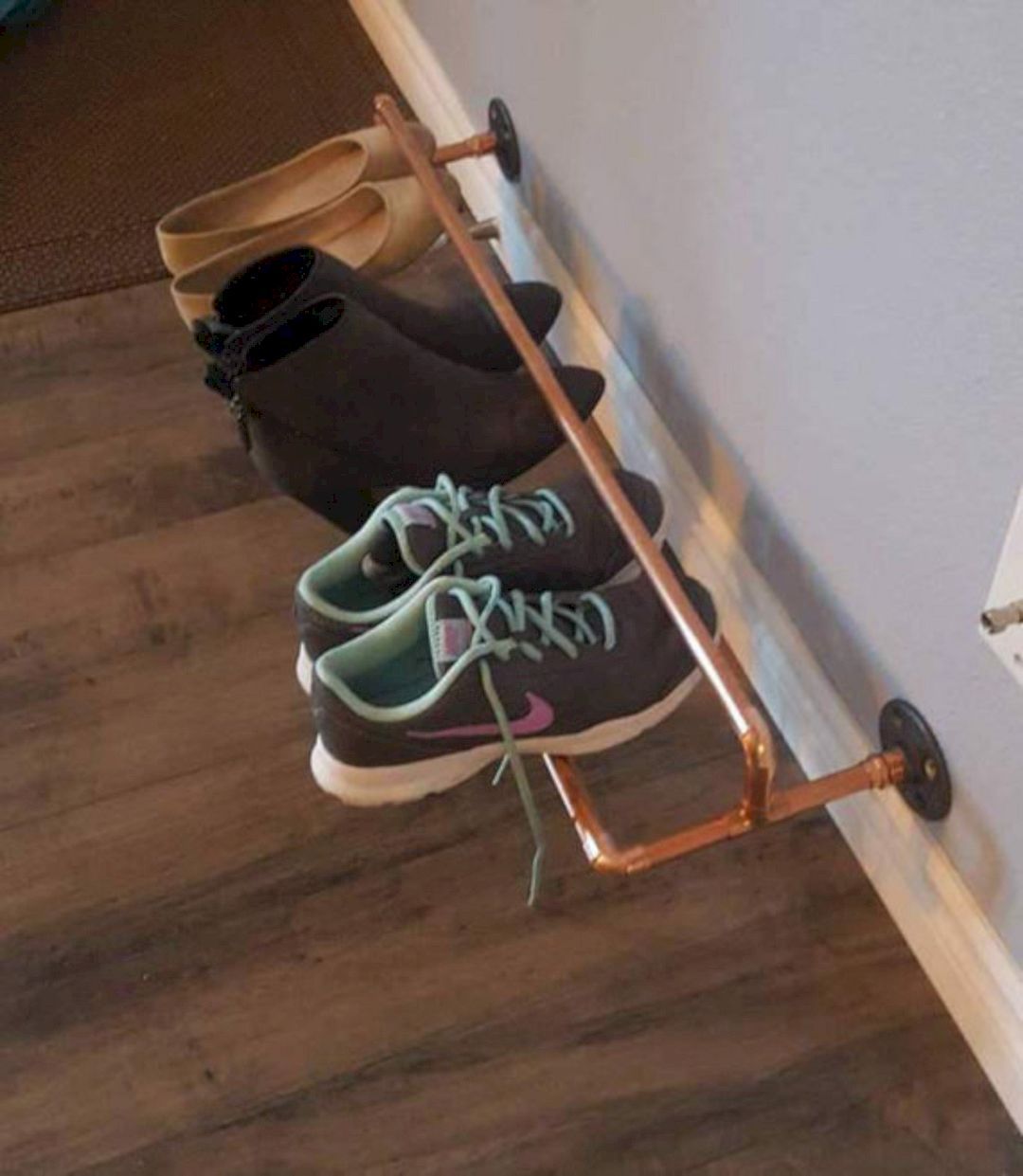 Подставка для обуви из труб