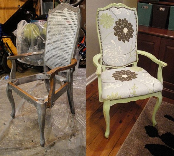Реставрация набивки старых стульев