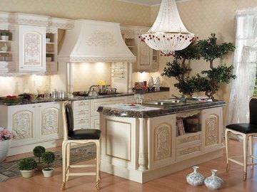 Стиль барокко создаст на вашей кухне роскошную и богатую атмосферу