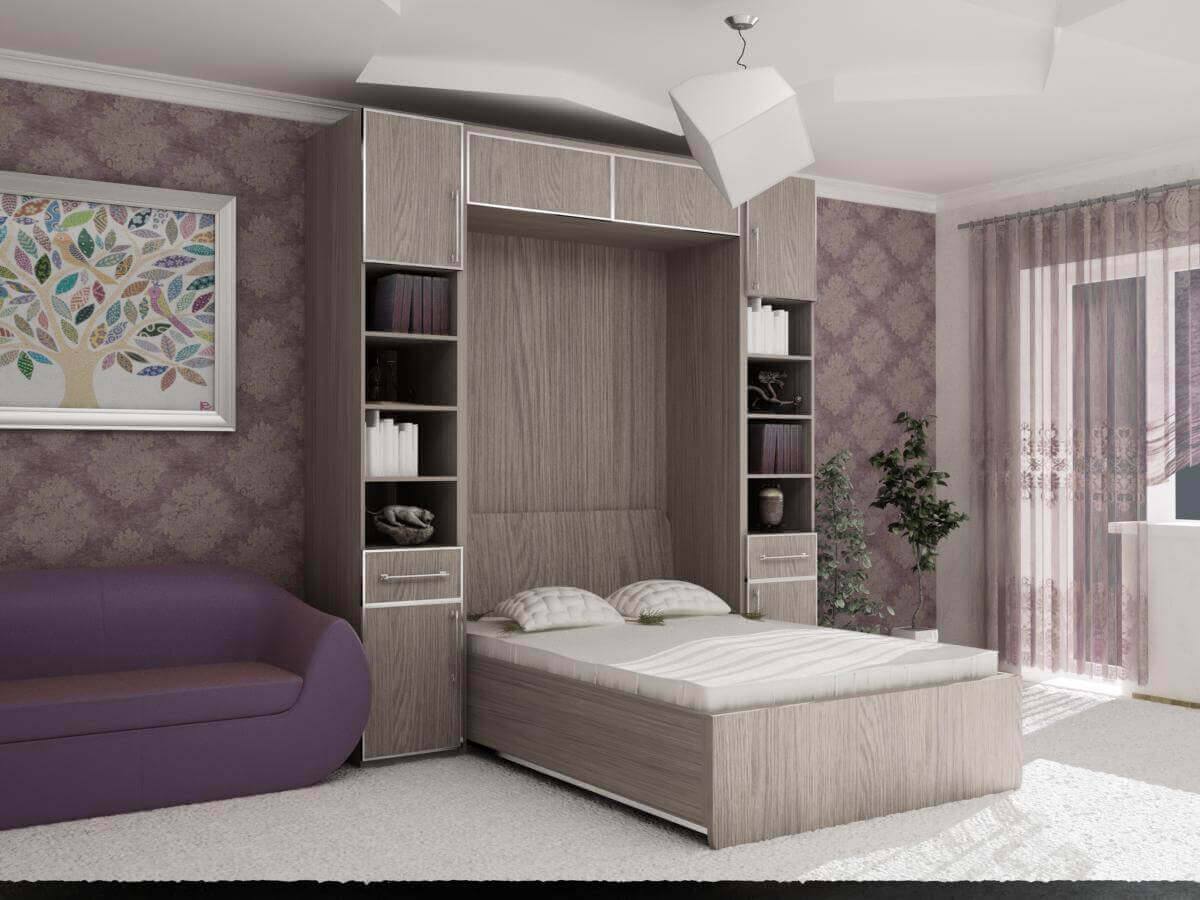 Комната с подвесной кроватью