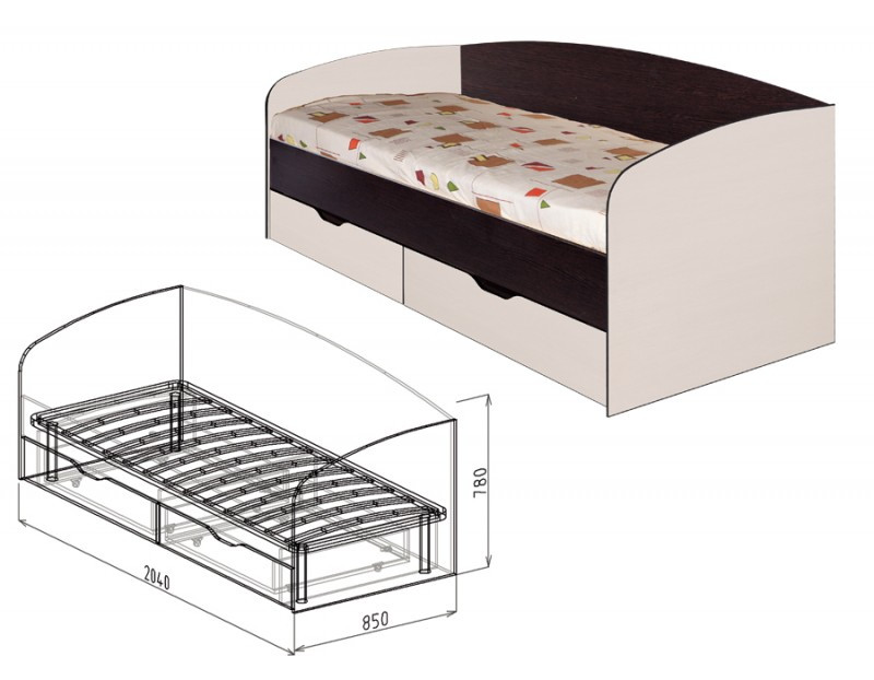 Размер кровати для одного взрослого