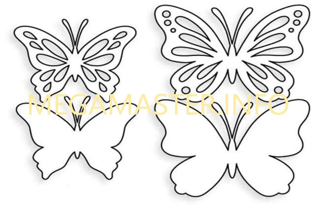 Трафарет для бабочки (2)