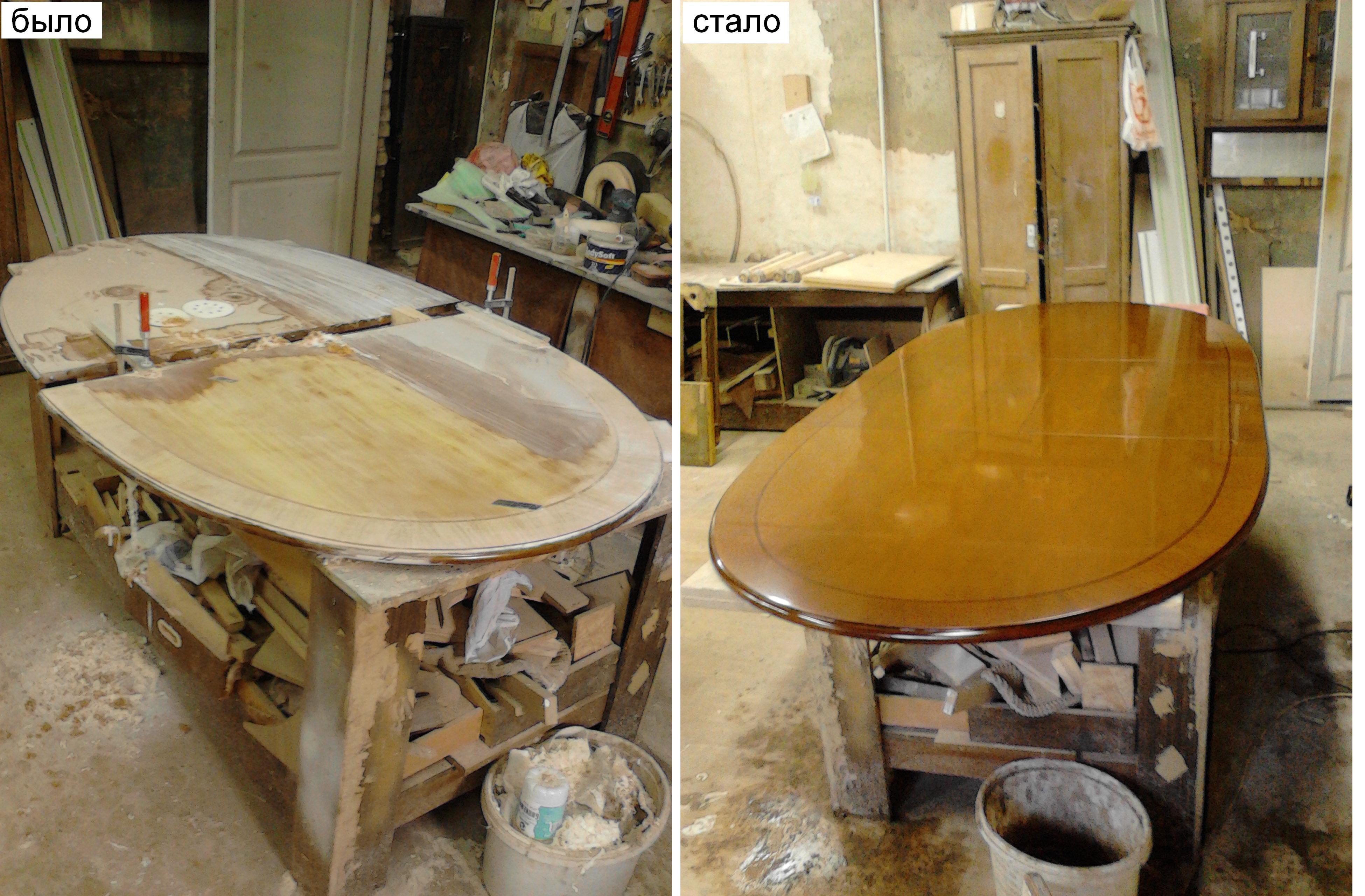 Реставрация деревянной мебели своими