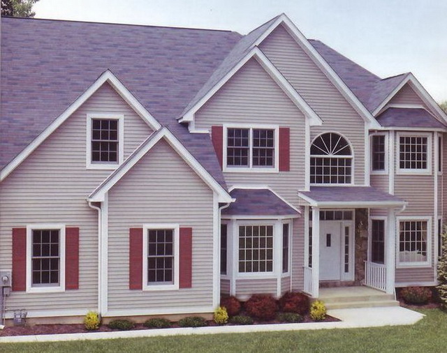 Цветовая гамма сайдинга - образцы обшитых домов в разных цветах 8