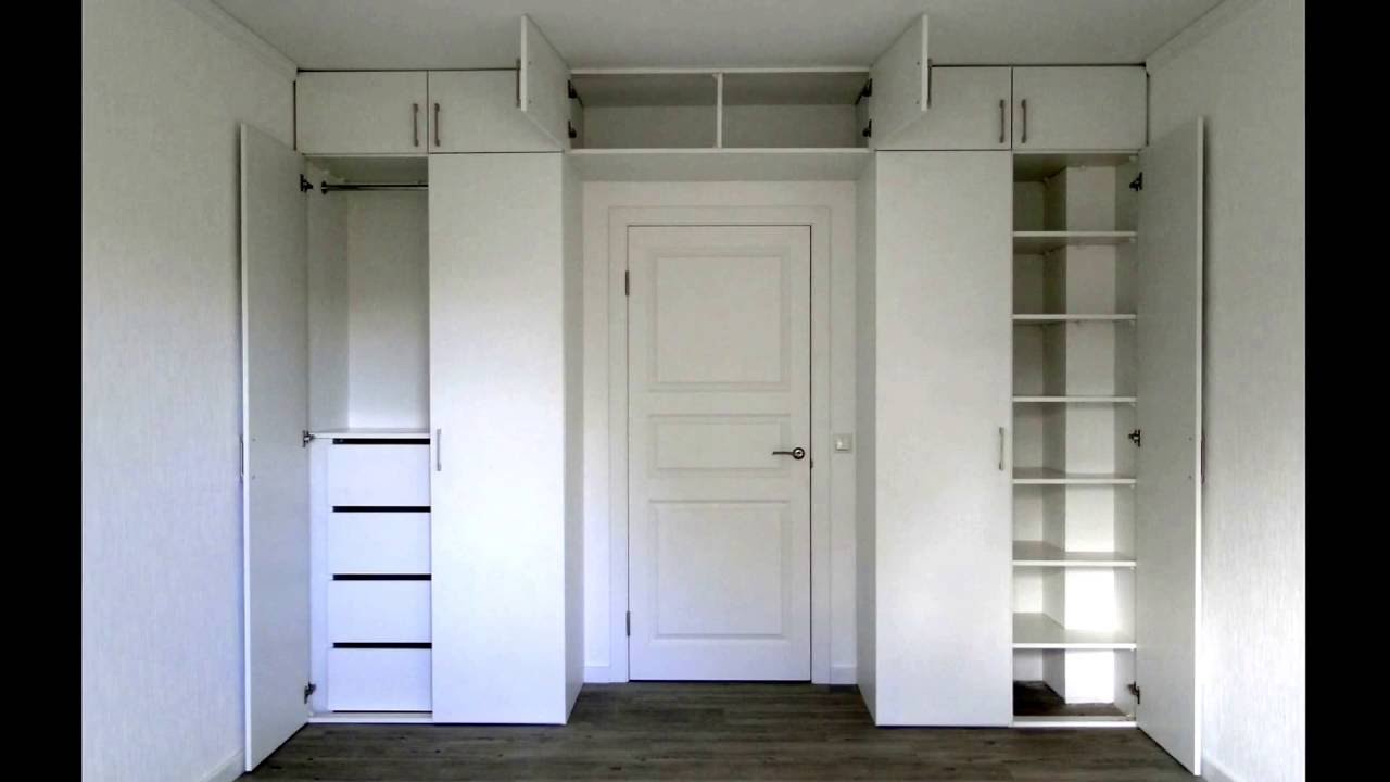 Белый шкаф перегородка с распашной дверью