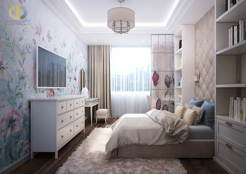 Современный дизайн комнаты для девочки подростка в современном стиле
