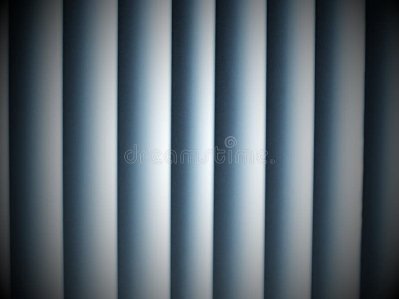 Detail of white vertical blinds. Picture with dark borders and corners, as well as a background royalty free stock photo