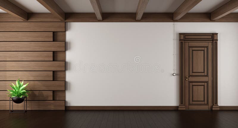 Empty elegant living room royalty free illustration