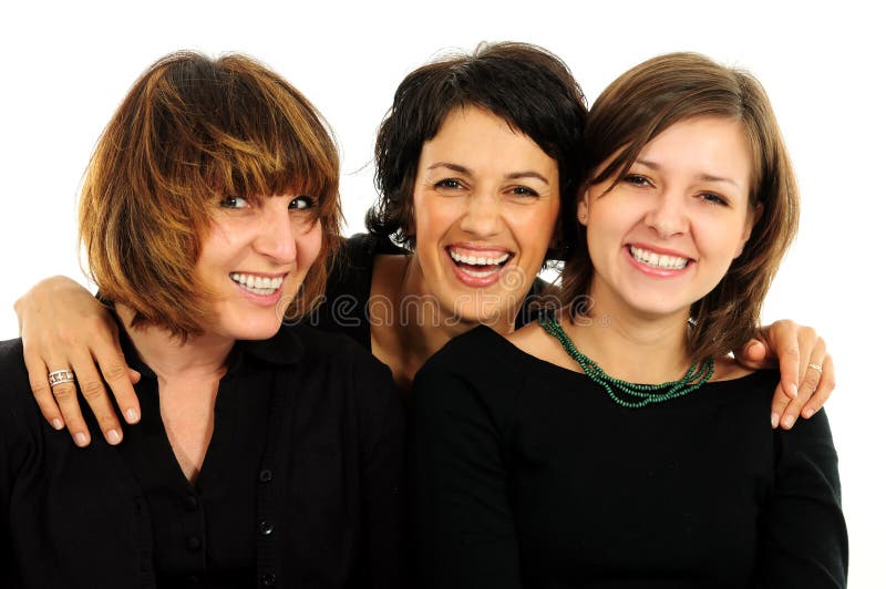 Happy group of friends stock image