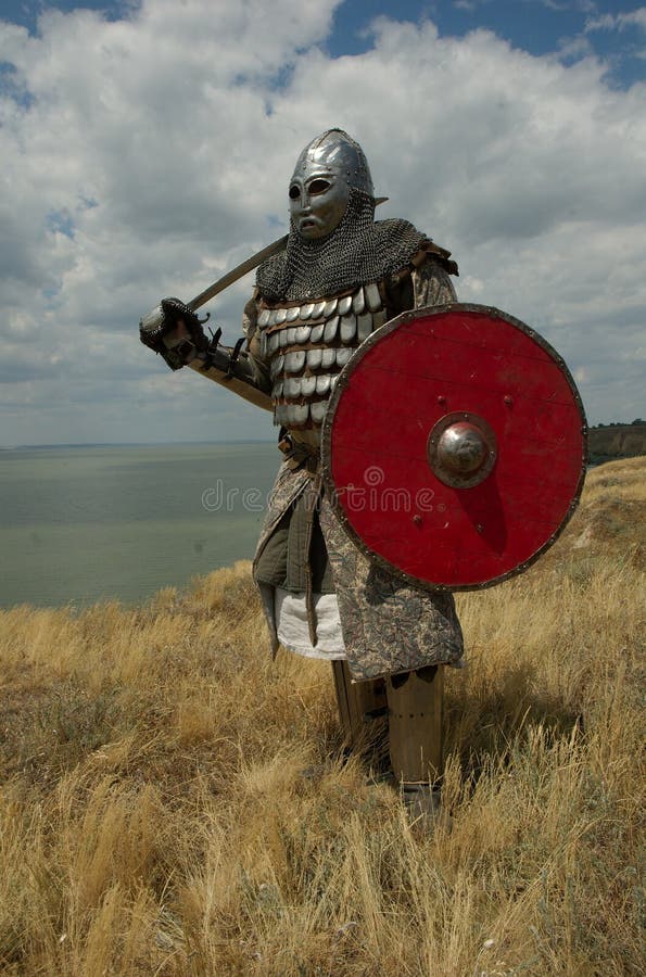 Medieval European knight stock photography