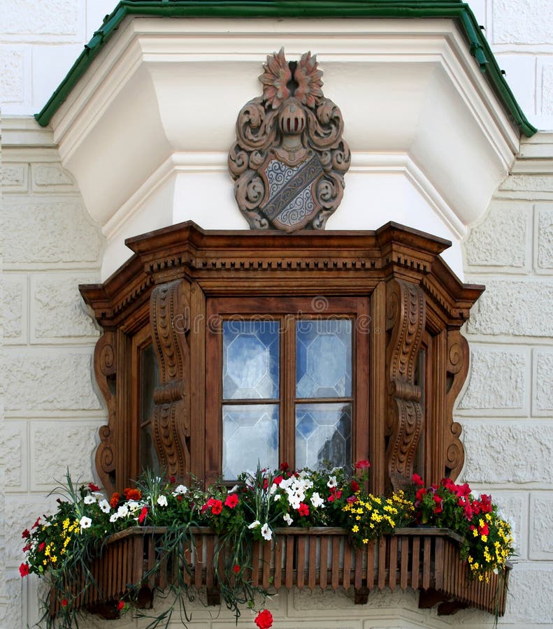 Window with flower boxes 7139 stock photos