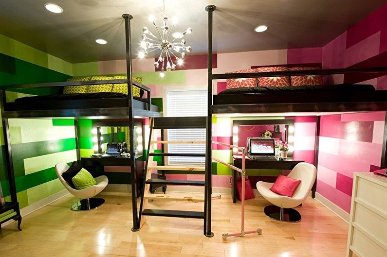 Мебель для детской комнаты мальчика и девочки - Кровать