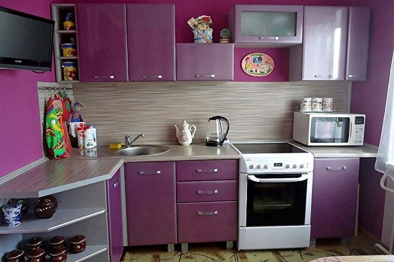 Кухонный гарнитур для маленькой кухни - фото
