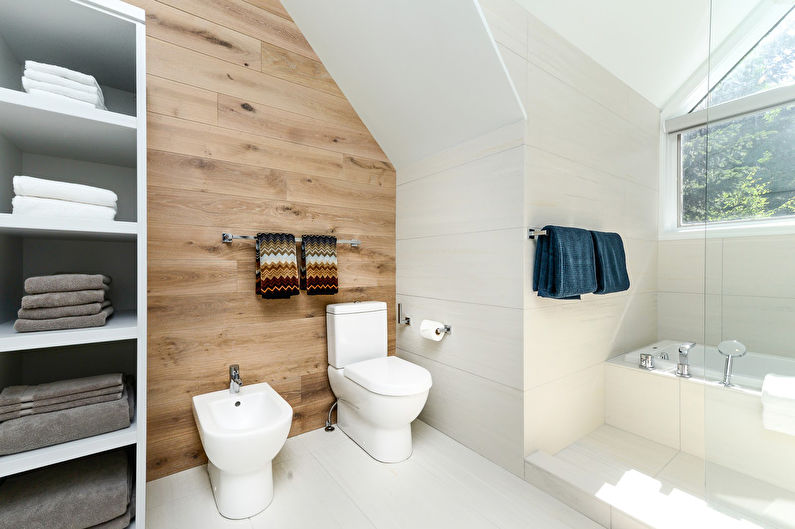 Дизайн ванной в скандинавском стиле - Декор и освещение