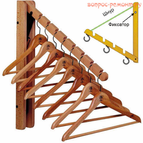 Вешалка для одежды из дерева своими руками чертежи
