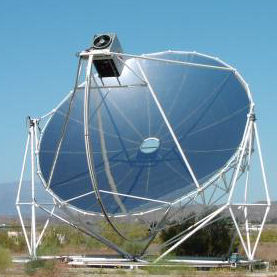 solar thermal dish concentrator