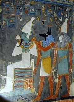 Ancient Egyptian deities paintings