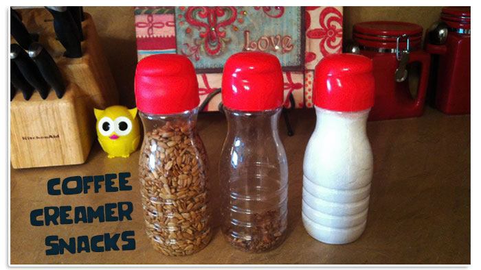 Recycled Coffee Creamer Bottles