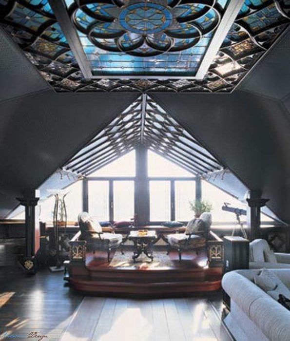необычный дизайн комнаты в готическом стиле