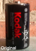 Kodak Battery type D, the original photo